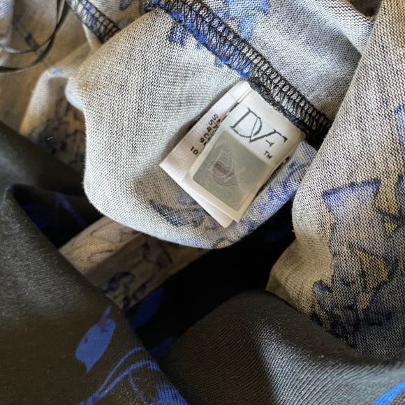 Diane Von Furstenberg DVF Valerie Wool & Silk Wrap Dress - Picture 2 of 3